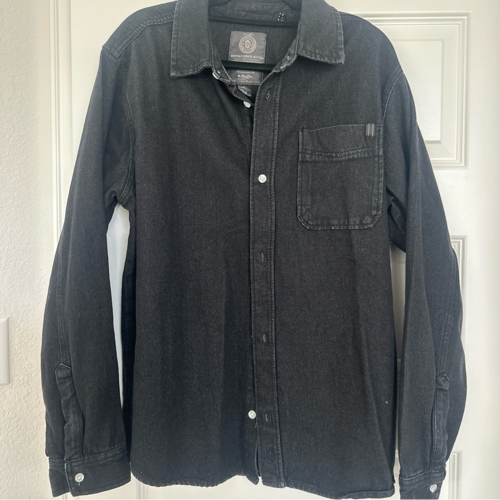 Buffalo David Bitton Charcoal Denim Shirt